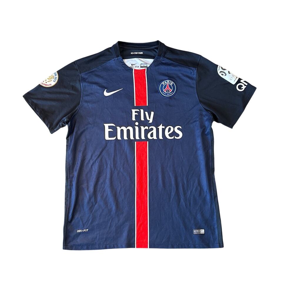 NIKE PARIS SAINT-GERMAIN Ibrahimović 2015-16 FOOTBALL PSG JERSEY Size XL DRI-FIT